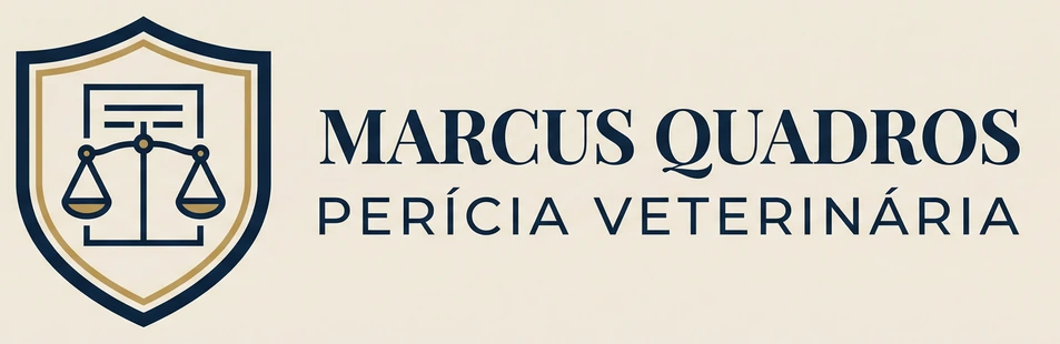 Logomarca oficial Marcus Quadros — Perícia Veterinária